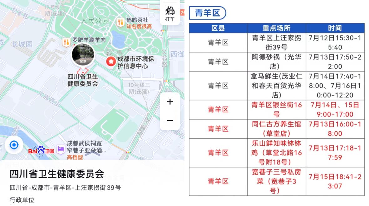 成都本轮疫情累计报告本土确诊病例14例